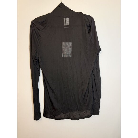 NWT Marina Rinaldi Respiro Sheer Black Turtleneck  Modal Sz L [jb] - Picture 6 of 7